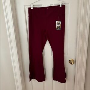 NWT Avia Burgundy Flare Leggings
